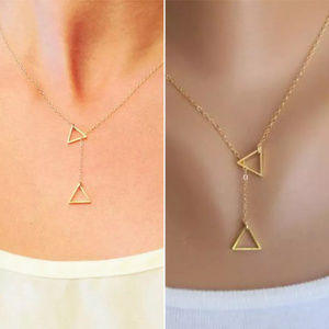 Triangle Pendant Chain Necklace